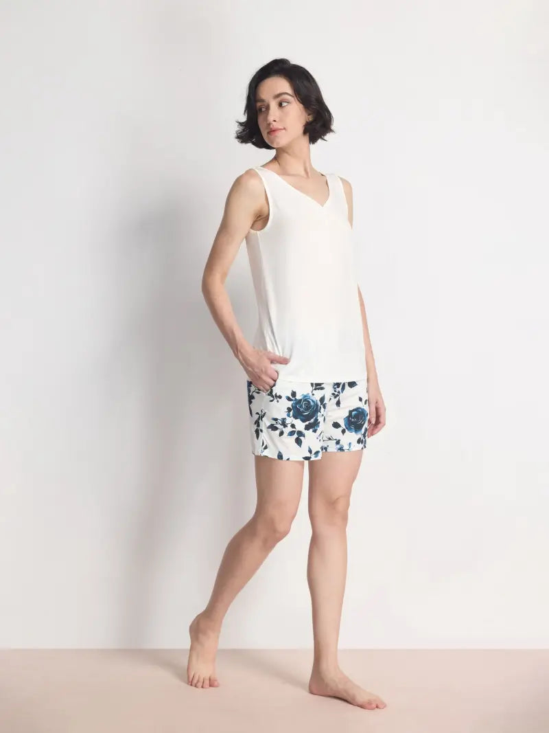 women bamboo viscose pajamas v neck nightwear supplier