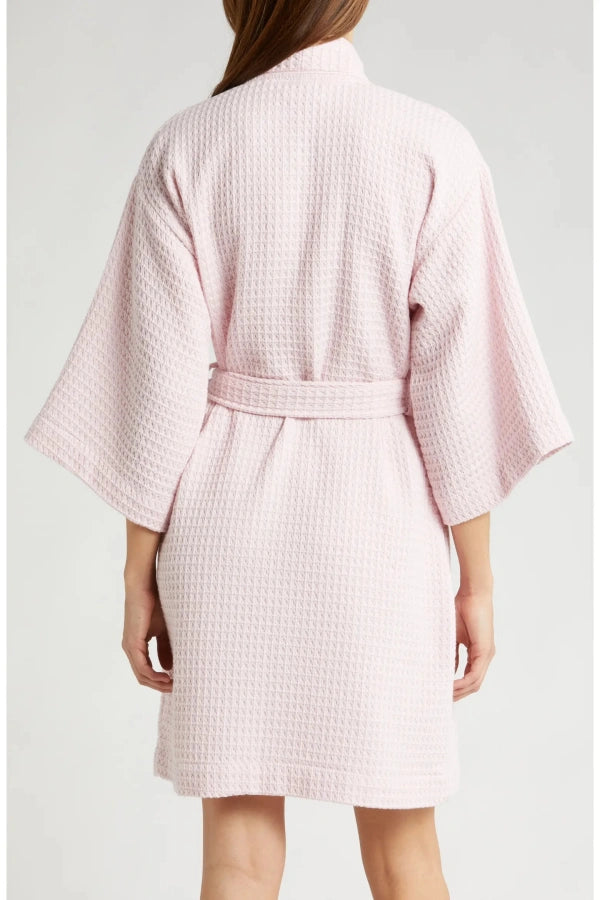 Premium waffle texture cotton robe
Cotton waffle robe for sleepwear brands