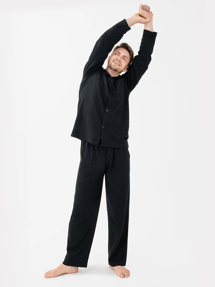 Wholesale Custom Men Long Sleeve Cotton Sleepwear Supplier