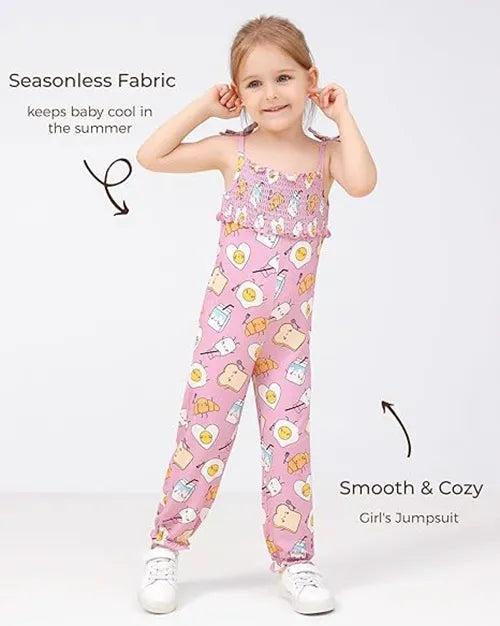 Girl's Jumpsuit Sleeveless Bamboo Romper Kids Wholesale