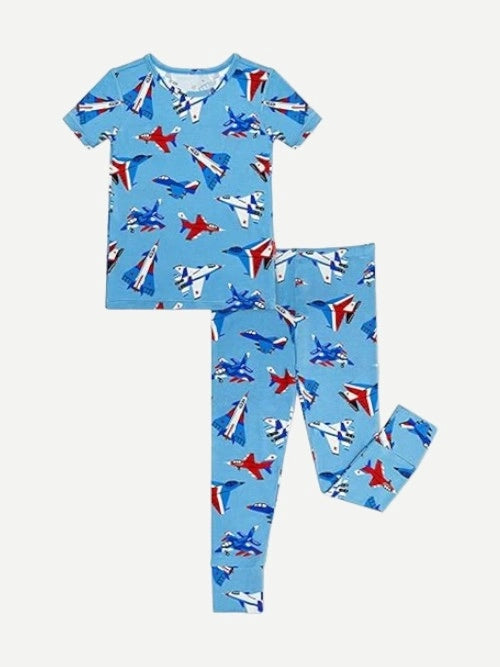 Boys Christmas Pajamas Kids Short Pj Sets Bulk Supplier