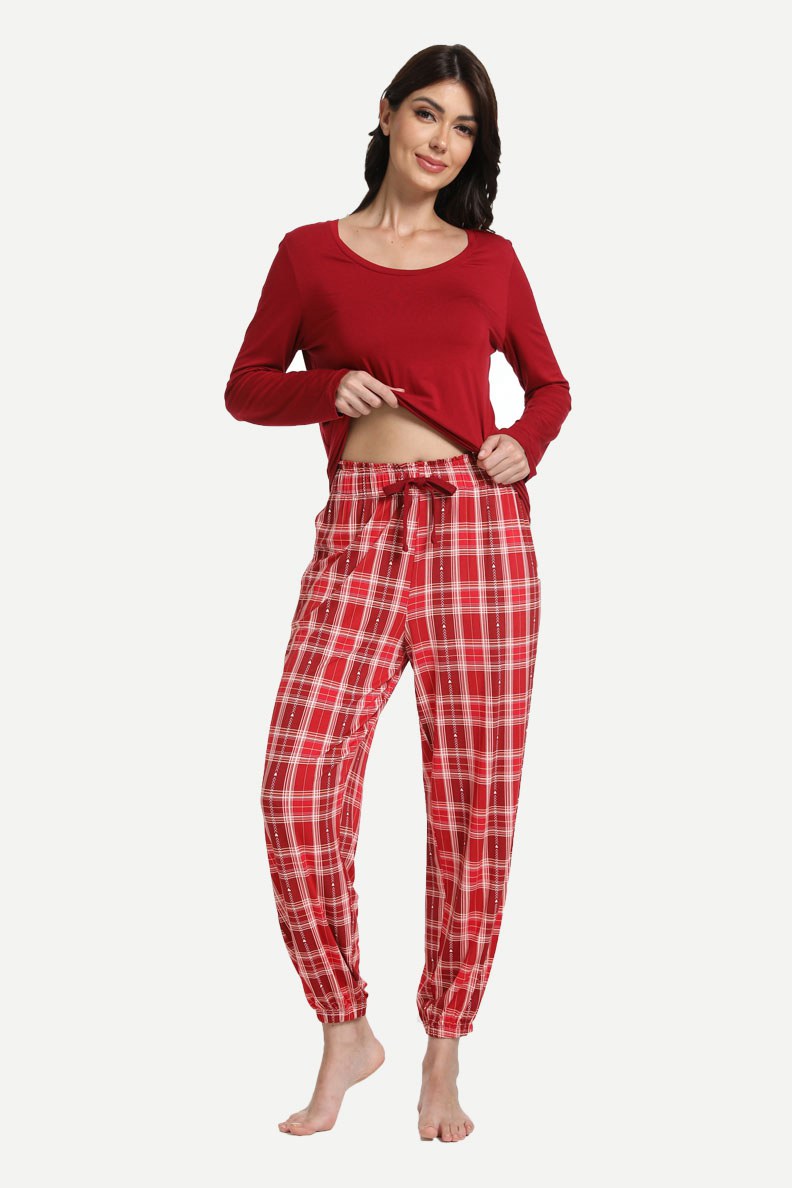 Women Organic Cotton Loungewears Wholesale Pajamas Manufacturer-2211740032
