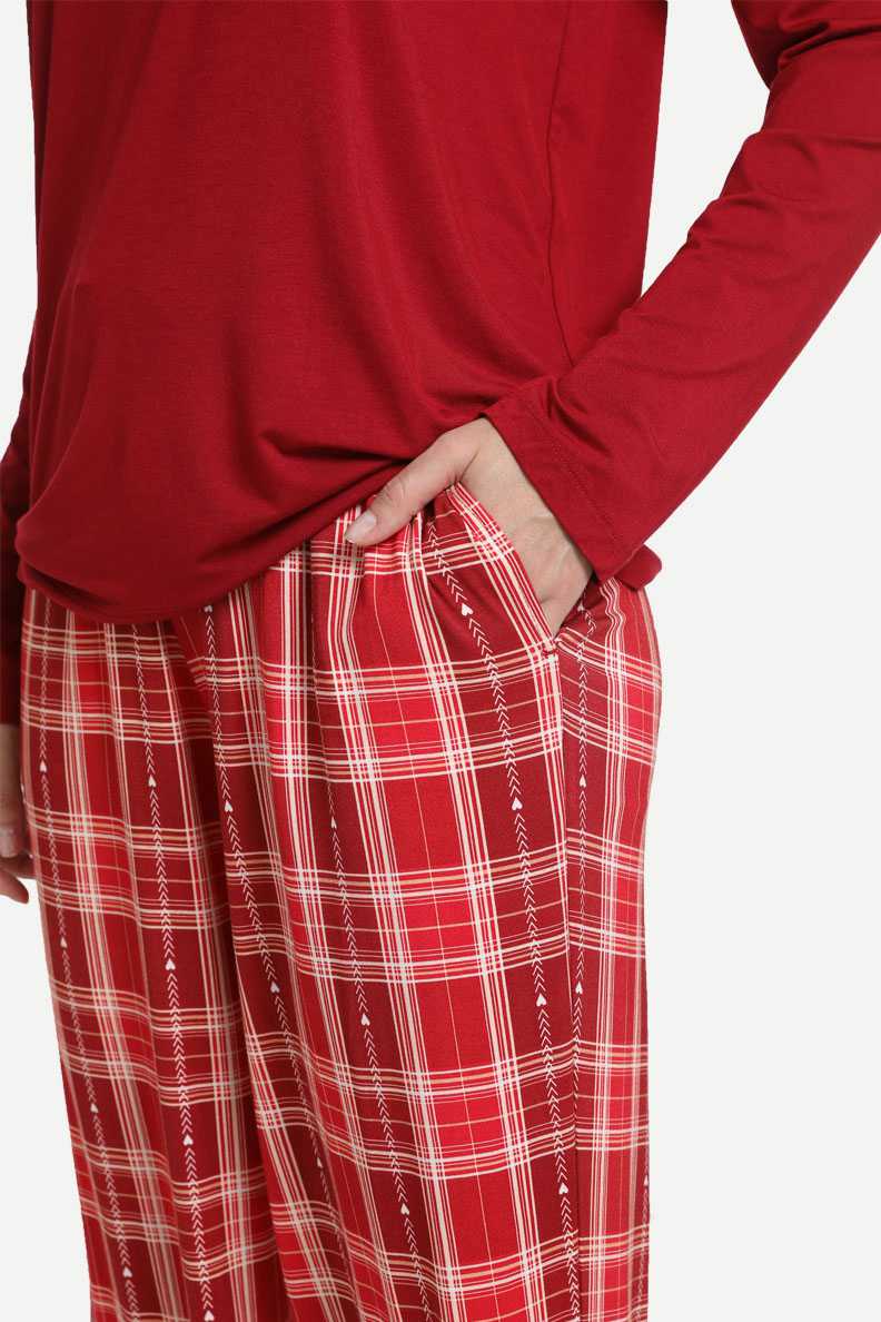 Women Organic Cotton Loungewears Wholesale Pajamas Manufacturer-2211740032
