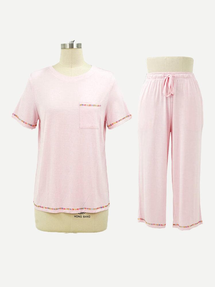 Pink Short Bamboo Viscose Pyjamas n Bulk