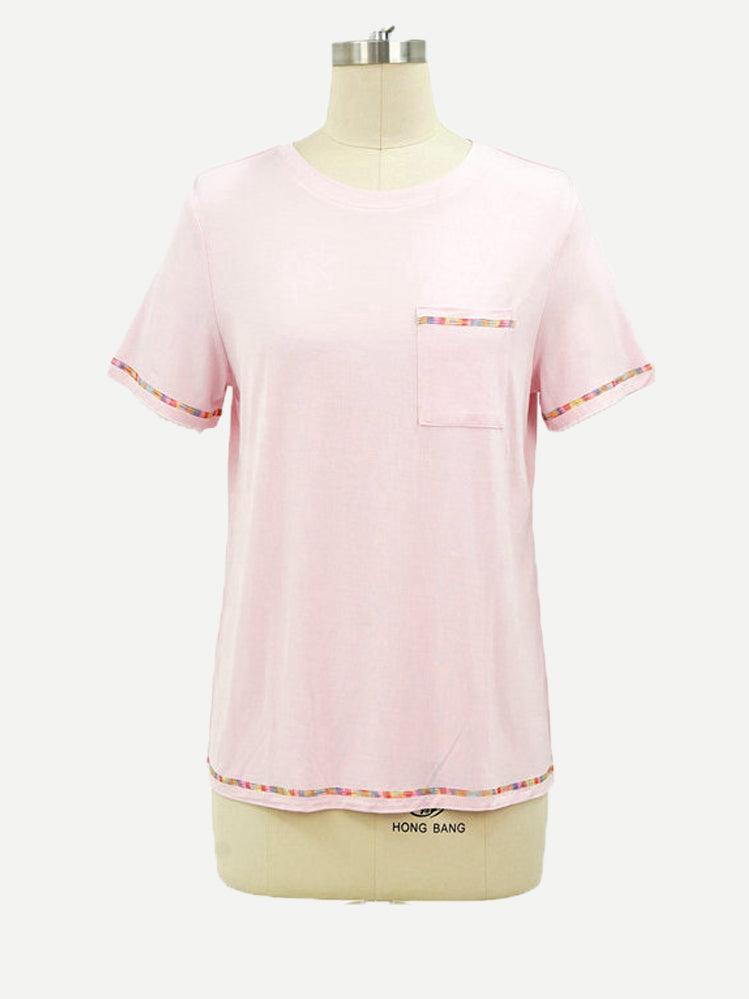 Pink Short Bamboo Viscose Pyjamas n Bulk