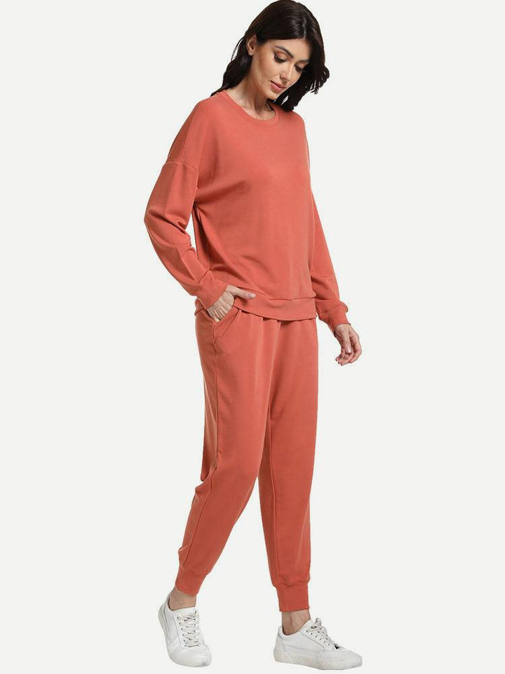 Custom Knitted Loungewear Set Women Pajamas-2311740050