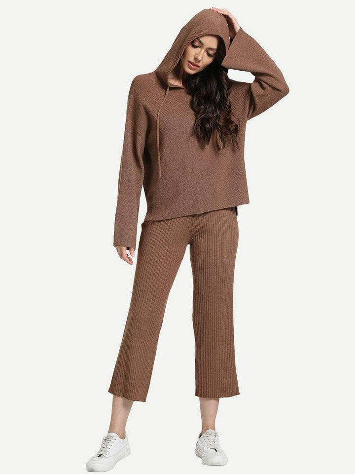 OEM Brown Loungewear Set for Women in Bulk