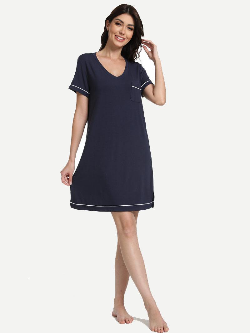 Private Label Wholeslae Bamboo Nightgown-2313810115