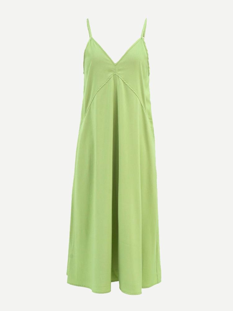 Custom Crisscross Backless Nightgown Dress-2315500030 - Glamour Bamboo Pajamas
