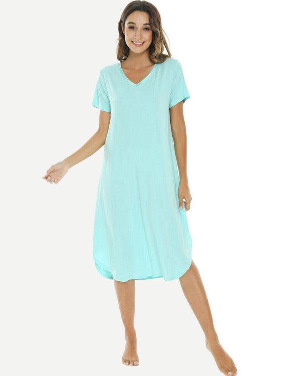 Short Sleeve Women’s Custom Nightgown in Bulk - Glamour Bamboo Pajamas