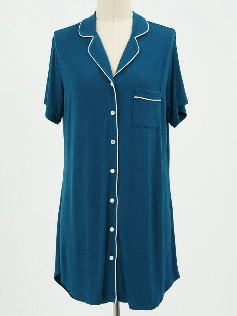 Wholesale Sleepwear Shirt Women Bamboo Nightgown - Glamour Bamboo Pajamas