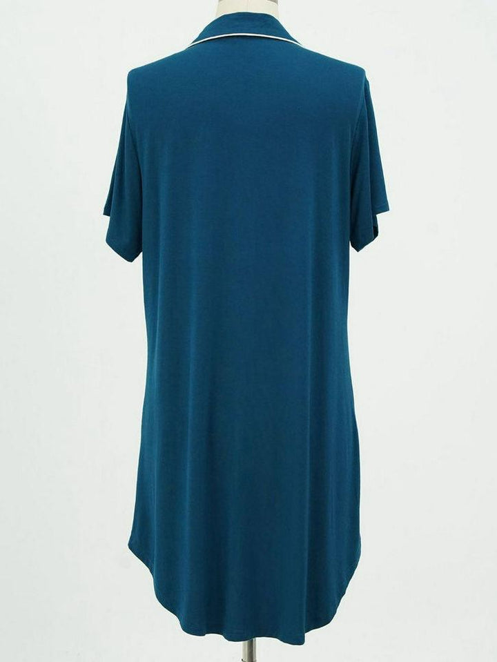Wholesale Sleepwear Shirt Women Bamboo Nightgown