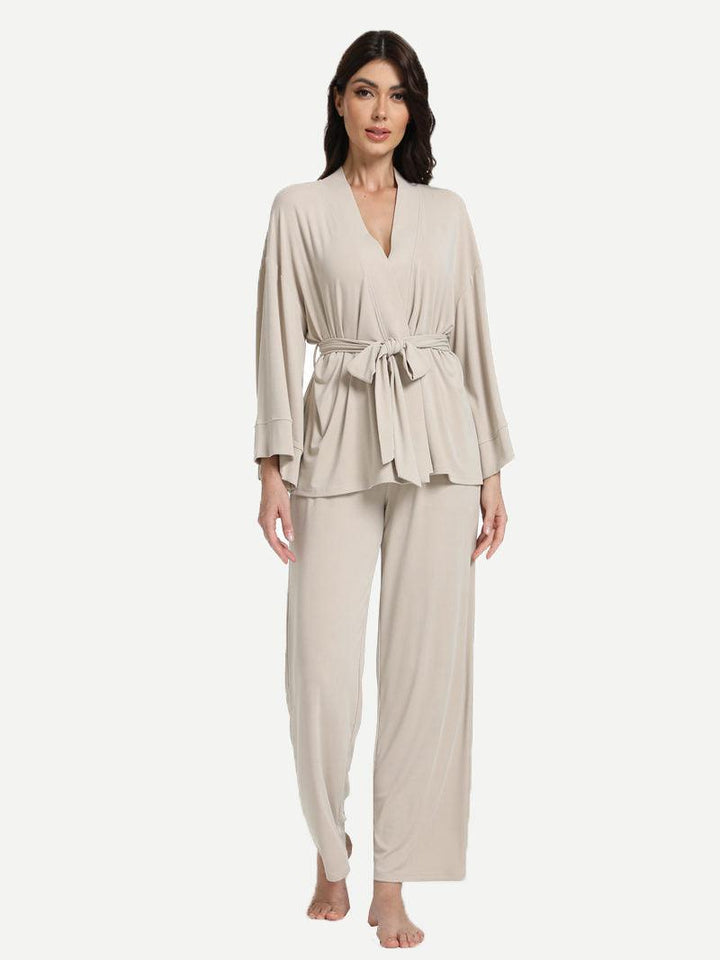 Customized Women Bamboo Loungewear Set Pajama Sleepwear