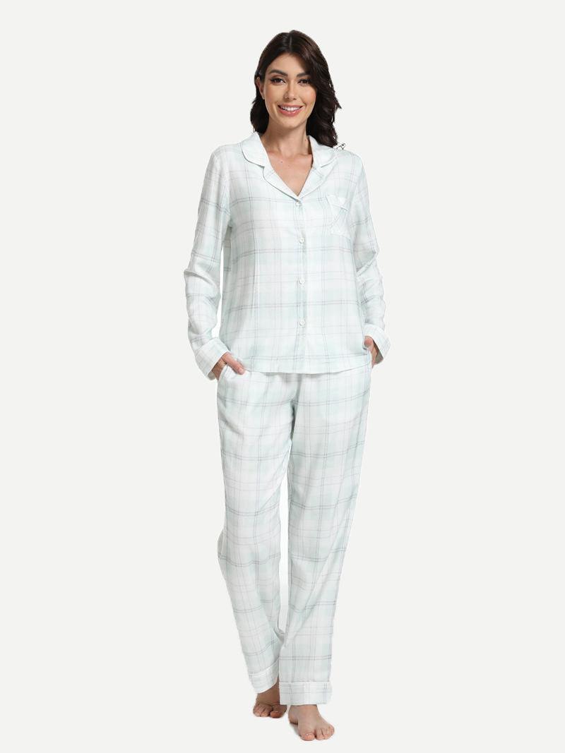 Custom Bamboo Viscose Warm Pajama Set-2311820100 - Glamour Bamboo Pajamas
