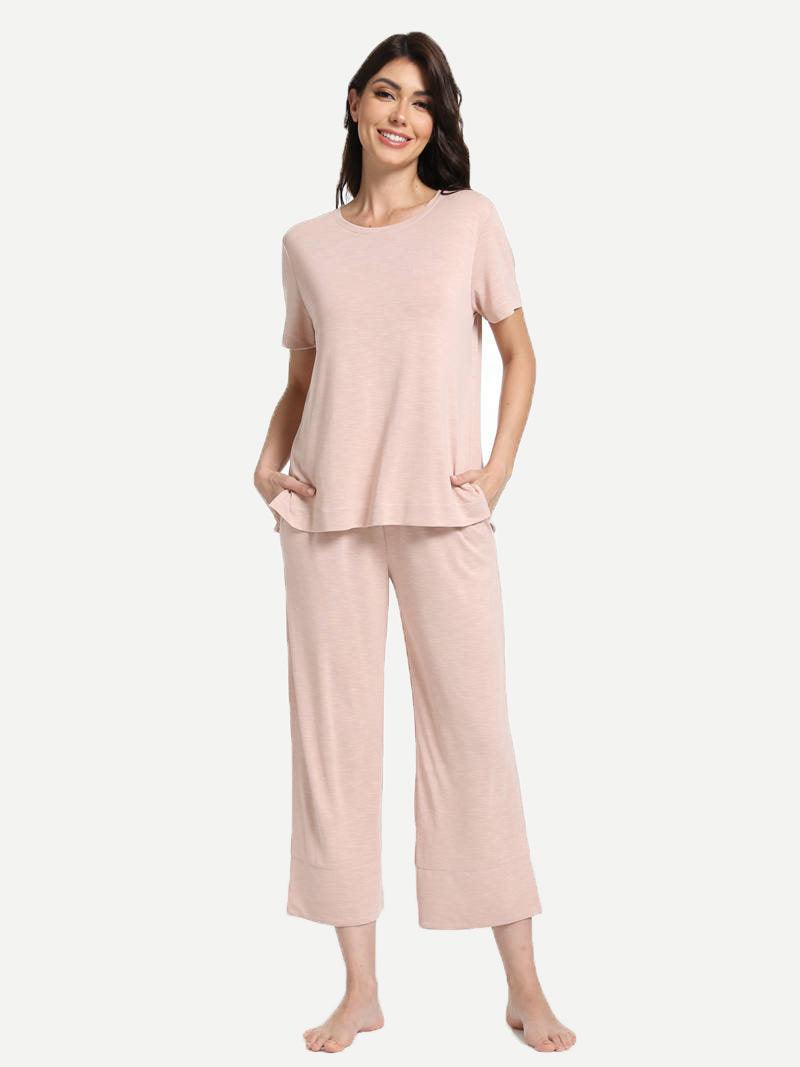 Customizable Bamboo Viscose Women Pj Sets Pajamas