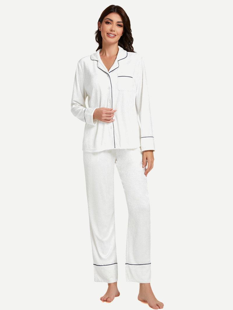 Pajama Sets in Bulk Customizable Long Sleeve Sleepwear-2315580064