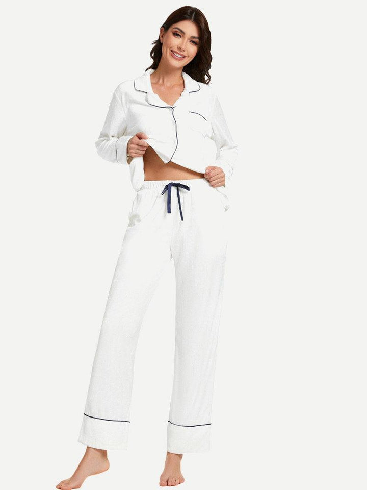 Pajama Sets in Bulk Customizable Long Sleeve Sleepwear-2315580064