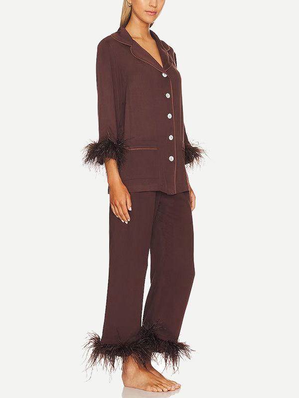 Party Pajama with Colordouble Removable Feathers in Custom Color
