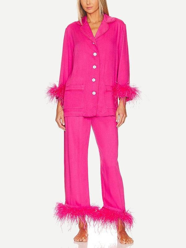 Party Pajama with Colordouble Removable Feathers in Custom Color