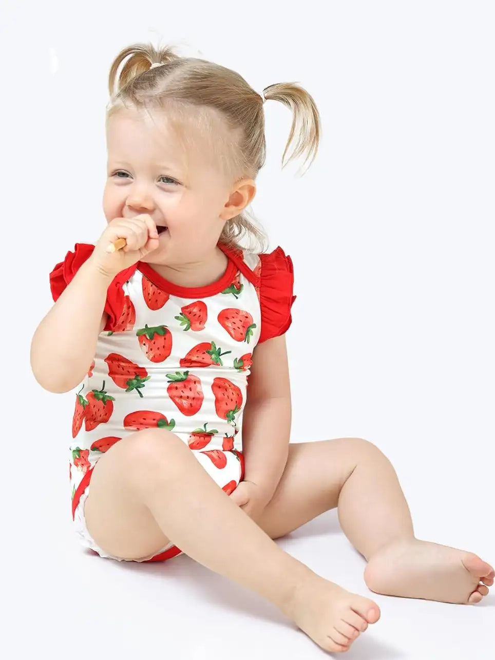 Custom Summer Stawberry Baby Girl Clothing Rompers Wholesale