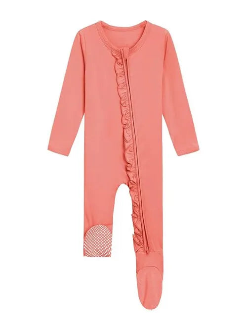 Cute Baby Zipper Romper Footies Newborn Baby Pjs Wholesale