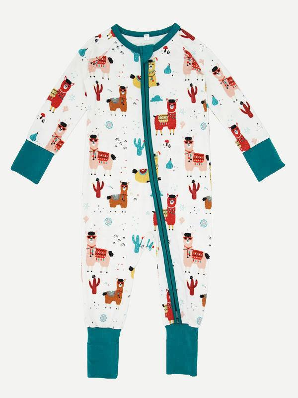 Custom Printing Baby Clothes Wholesale Bamboo Viscose Baby Romper Organic Cotton Onesies Infants Clothes Bamboo Pyjamas - Glamour Bamboo Pajamas