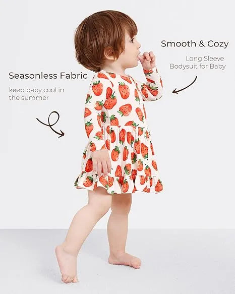 Baby Girl Long Sleeves Dress Body Suit Wholesale Manufacturer