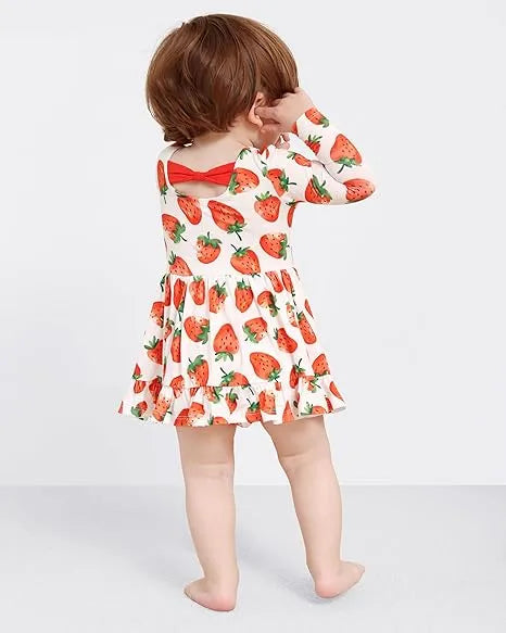 Baby Girl Long Sleeves Dress Body Suit Wholesale Manufacturer