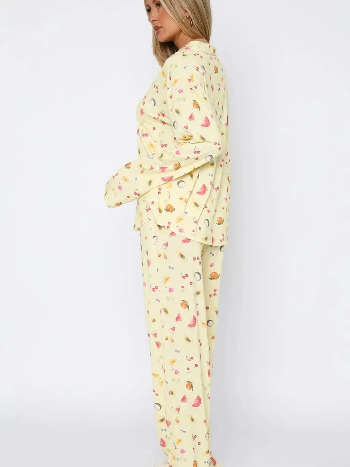 custom fruit pattern sleepwear manufacturer