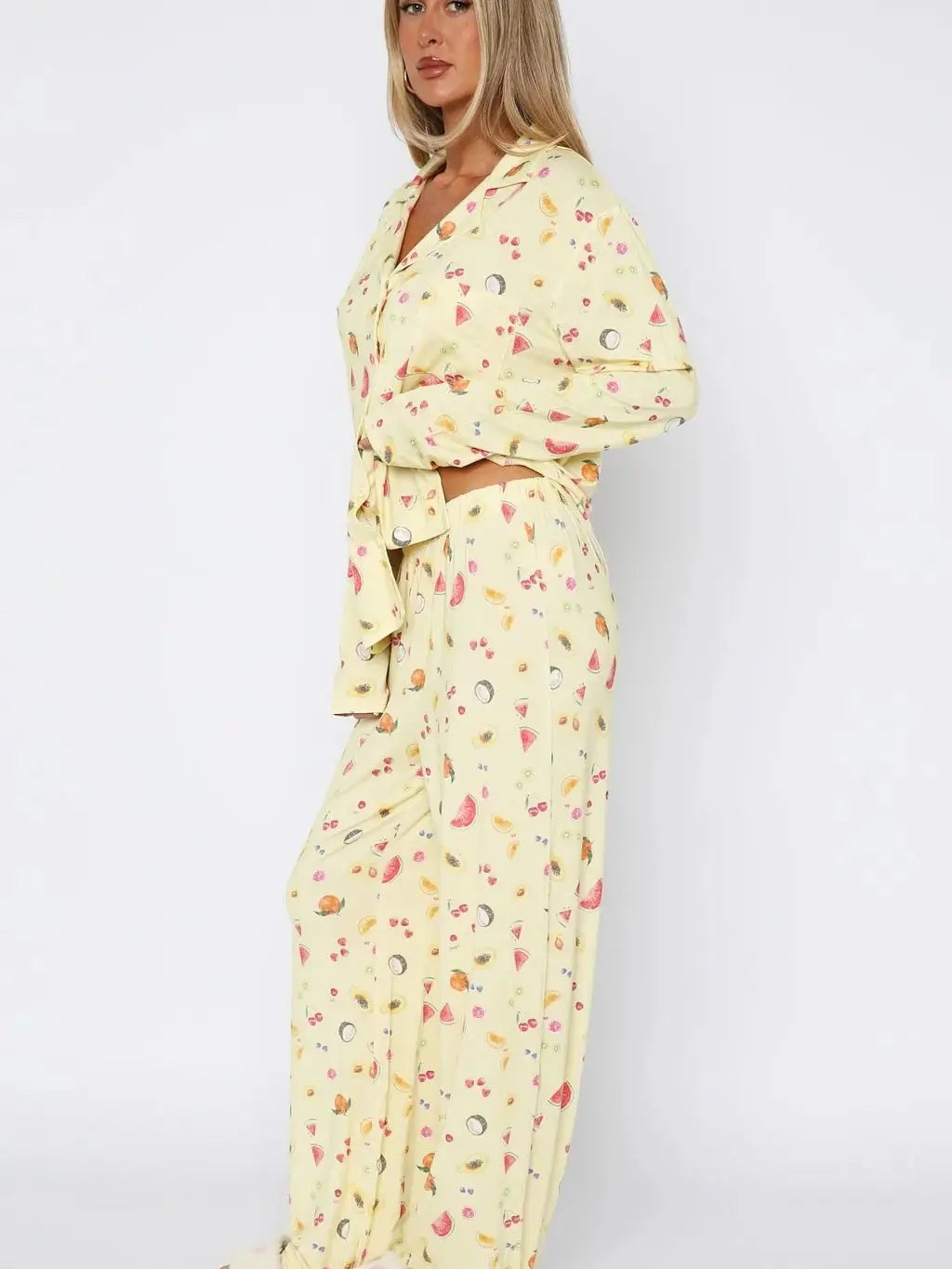 Fruit Print Pajamas Manufacturer | Wholesale Custom Sleepwear Sets
