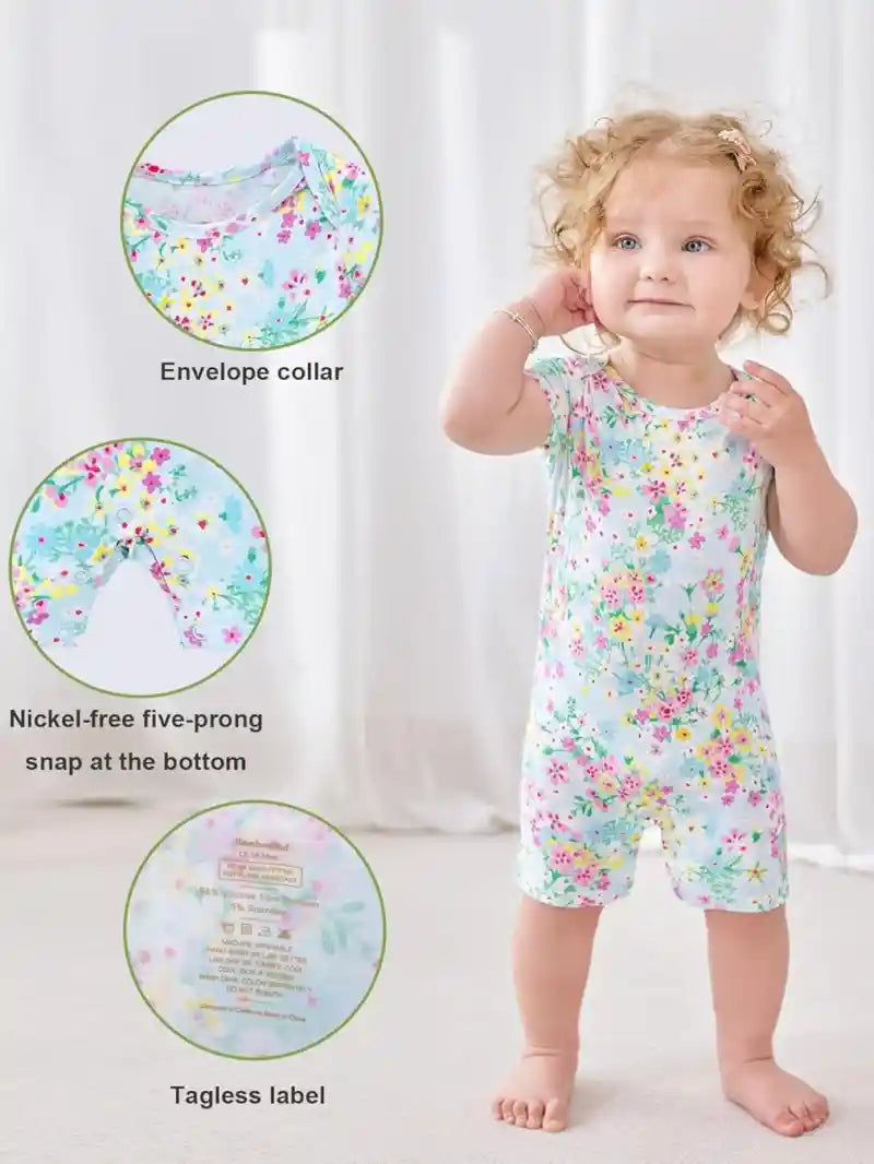 Snap Button Infant Romper Wholesale | Bamboo Supplier Manufacturer
