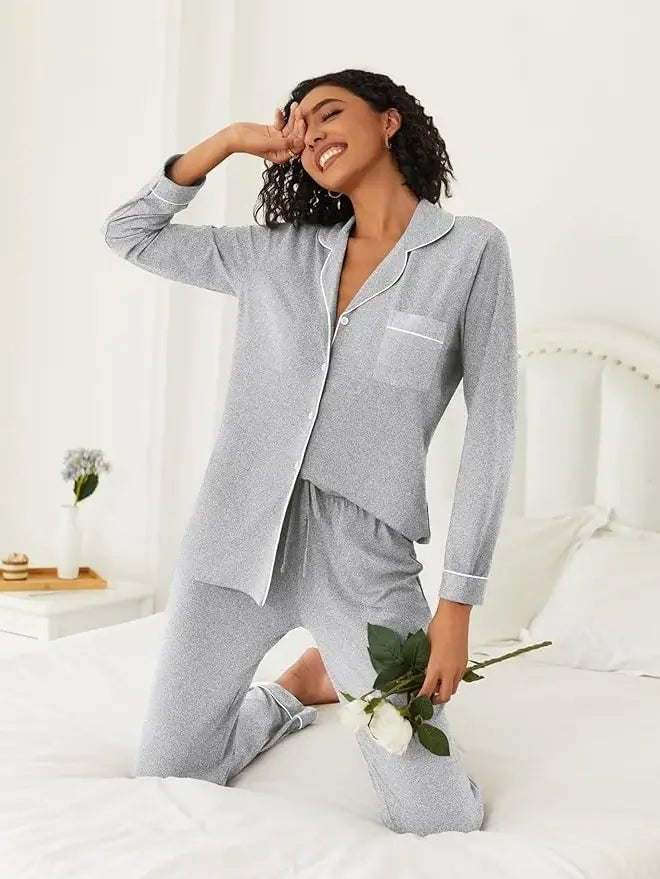 Women’s 2 Piece Button Down Pajama Set Manufacturer