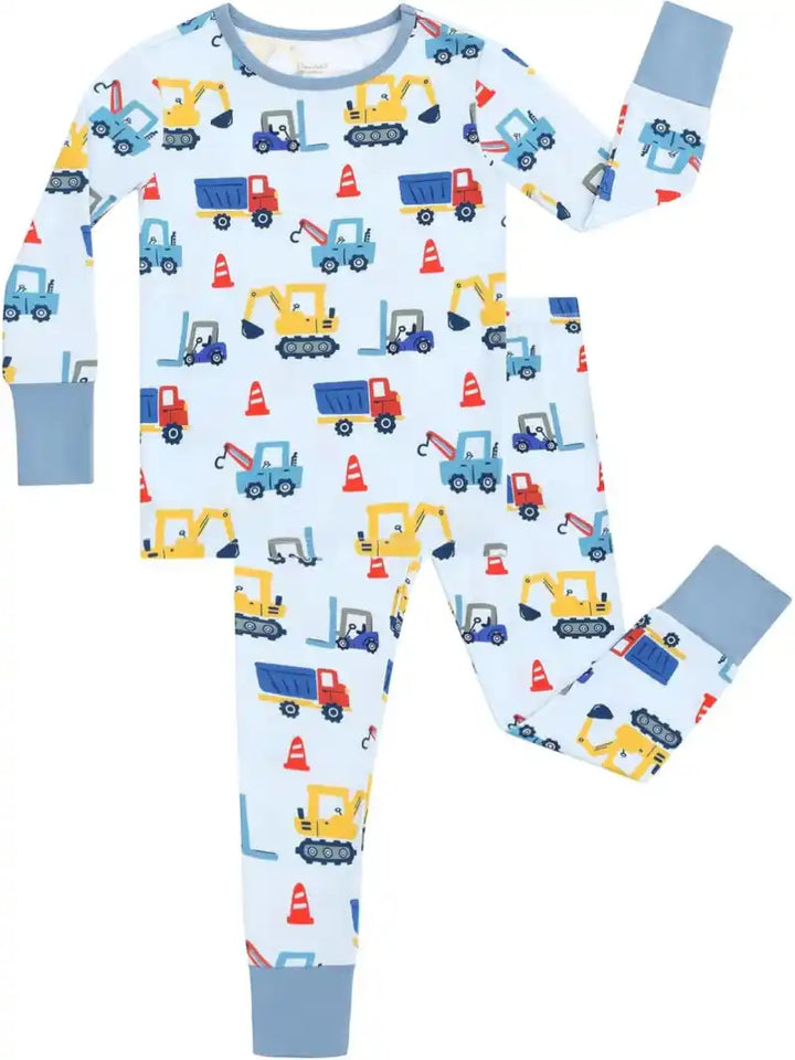 Wholesale Custom Kids Pajama Set Long Sleeves Pants Pjs