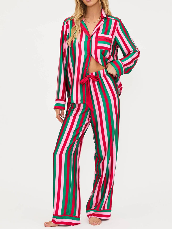 Custom striped pajamas for sleepwear brands