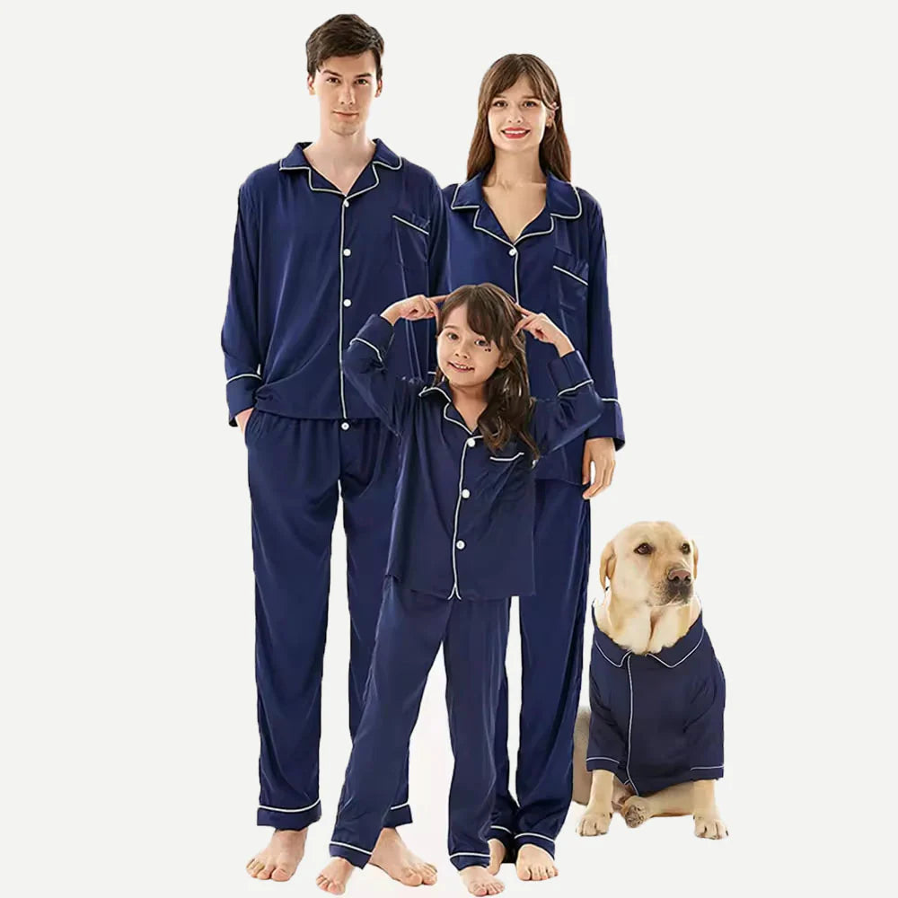 custom family matching pajamas supplier for holiday collections