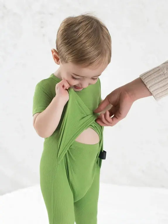 Factory Wholesale Front Open Bamboo Baby Romper