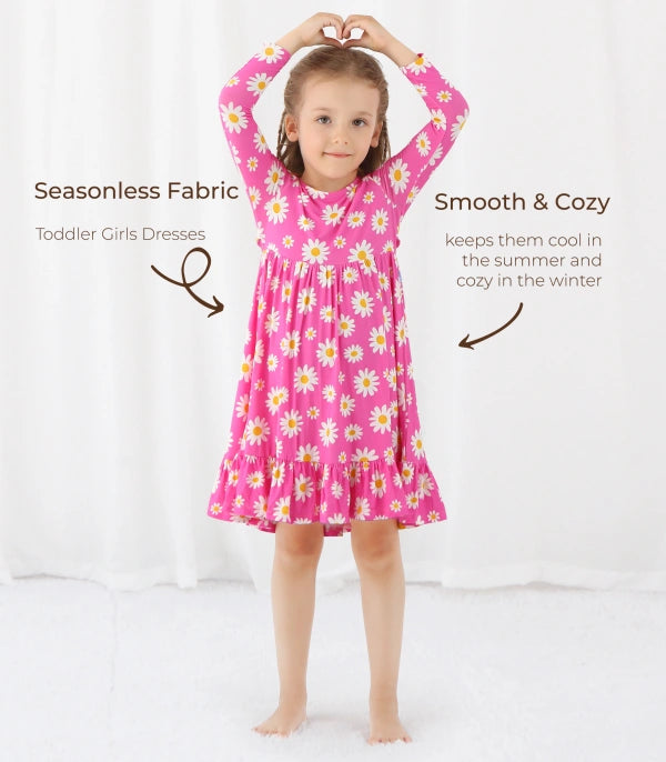 Soft Toddler Girls Bamboo Viscose Dress
