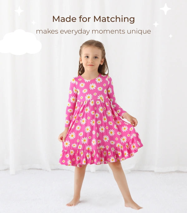 Soft Toddler Girls Bamboo Viscose Dress