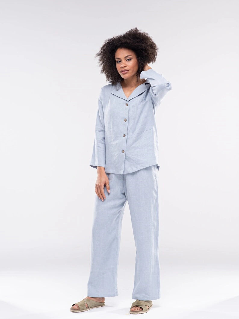 premium linen PJs manufacturer for women
