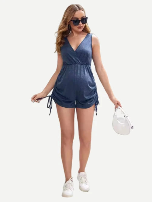 Maternity Onesie Summer Sleeveless Short Pregnant Sleepwear