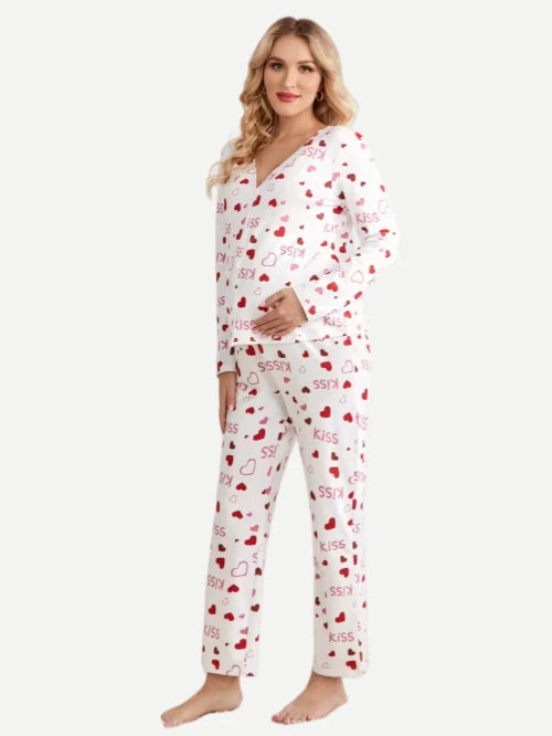 Maternity Clothing Wholesale Nursing Pajamas Clothes Set Custom