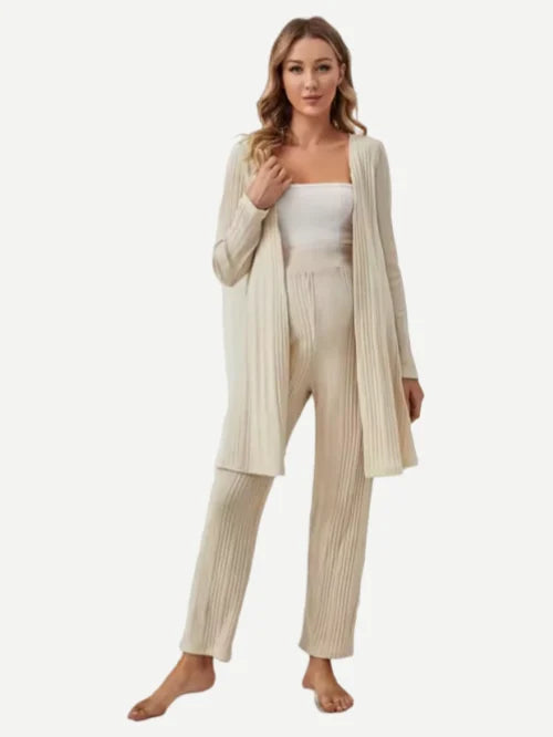 Custom Ribbed Cami Legging Pajama Pants Maternity Lounge Robe