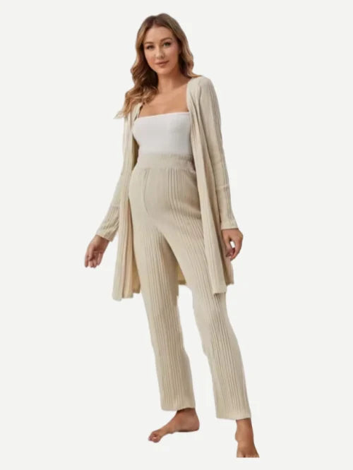 Custom Ribbed Cami Legging Pajama Pants Maternity Lounge Robe