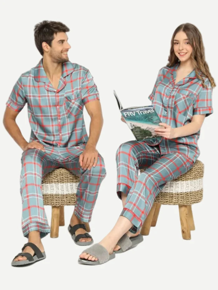 Plaid Pajamas Sets Wholesale