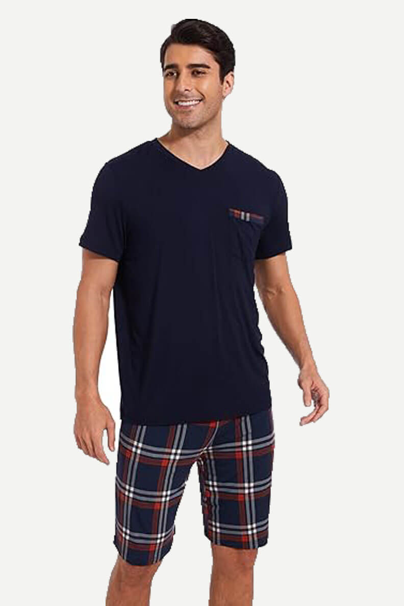 wholesale men bamboo short pajamas