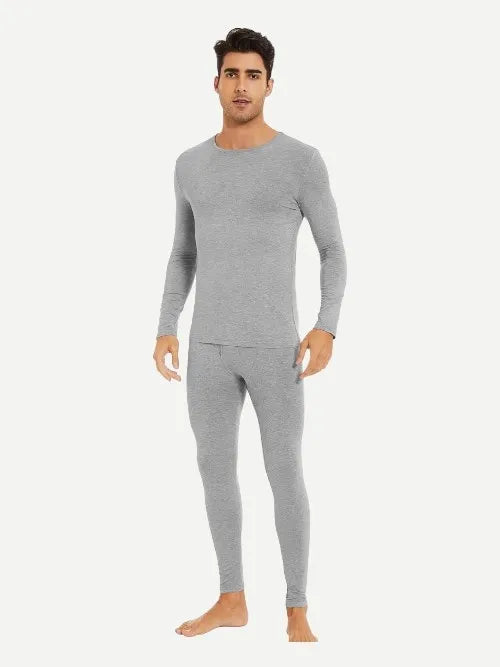 Men's Thermal Underwear Bamboo Long Pajama Warm Sets