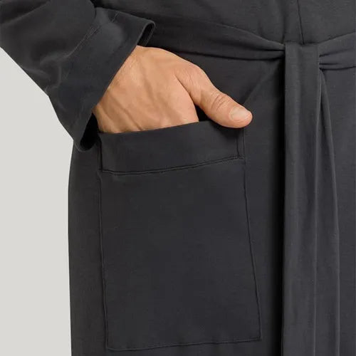 Mens Robes Bamboo Long Sleeve With Pockets Shawl Collar Bulk