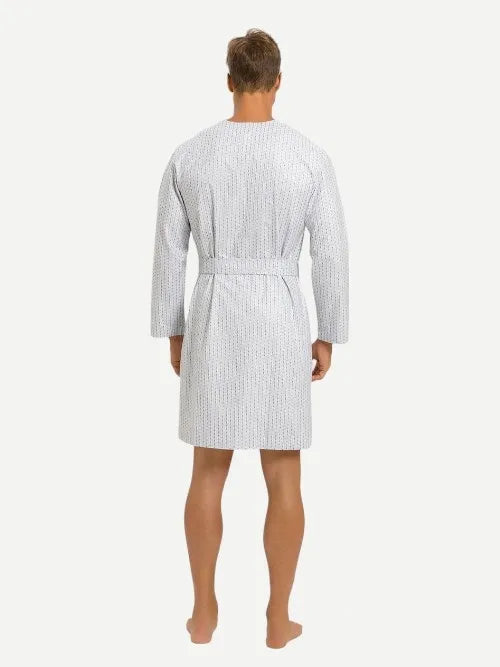 Wholesale Custom White Cotton Robes With Stripes And Letters