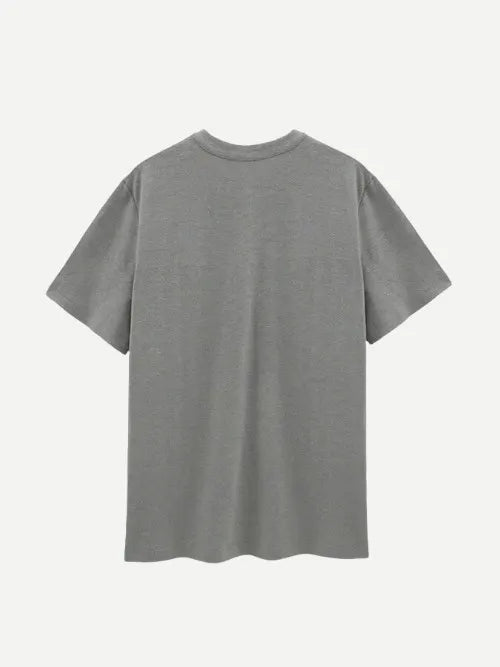 Bulk Men Grey Cotton Hemp Shirt-2214980116