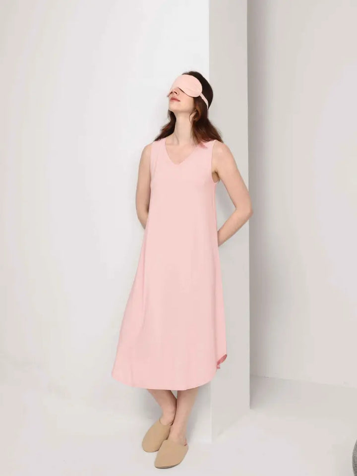 Luxury modal pajama dress breathable sleepwear